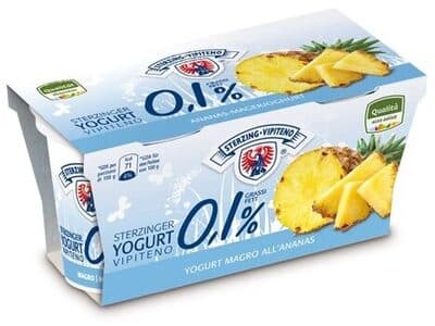 Skimmed Milk Yoghurt Pineapple