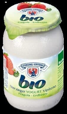 Vipiteno Organic Yoghurt In A Jar - Strawberry