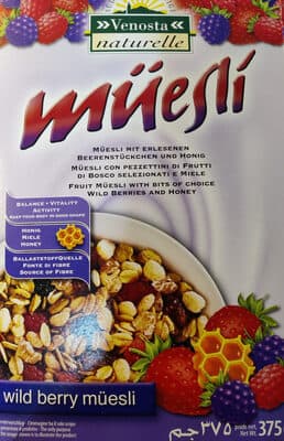 Fruit Muesli with Bits of Wild Berries and Honey