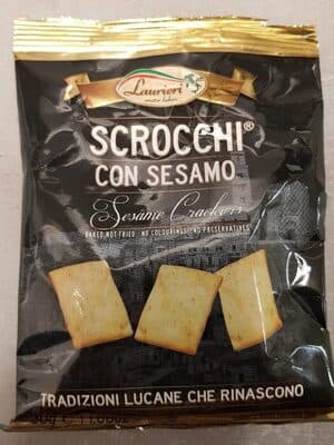 Rustic Crackers With Sesame Seeds