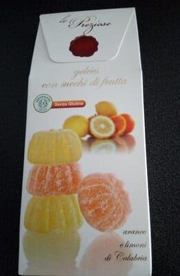 Le Preziose - Italian Fruit Jelly Sweets with Fruit Juice (Orange & Lemon)