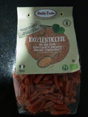 100% Organic Red Lentil Pasta, Strozzapreti
