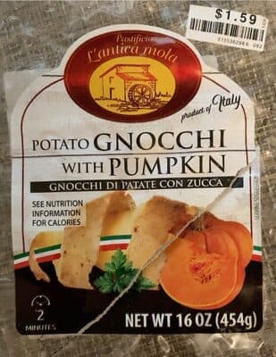 Potato gnocchi with pumpkin