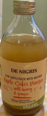 Apple cider vinegar with honey & ginger