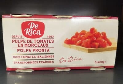 Pulpe de tomates en morceaux