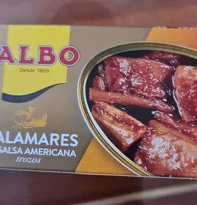Cuttlefish in American sauce, pieces