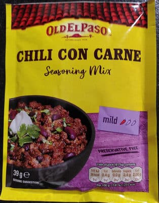 Old El Paso Chili Con Carne Seasoning Mix