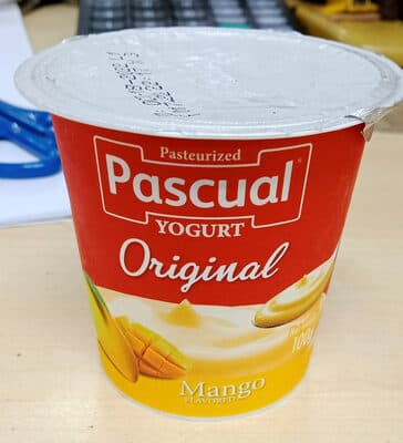 Pasteurized Yogurt, Mango flavor