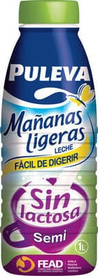 Maanas ligeras leche sin lactosa semidesnatada