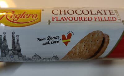 Chocolate Flavored Filled Biscuits
