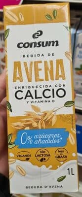 Bebida De Avena Calcio