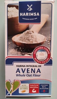 Harina integral de avena
