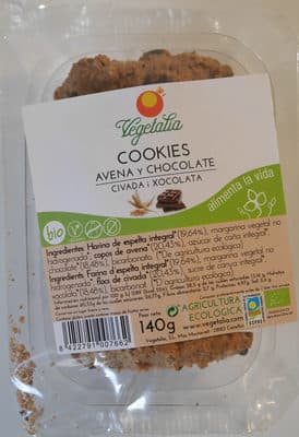 Cookies avena y chocolate