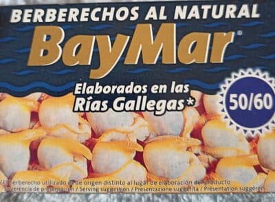Berberechos al natural