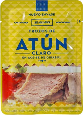 Trozos de atn en aceite de girasol