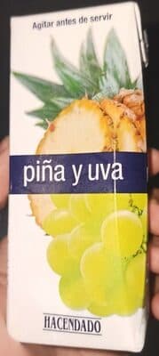 Zumo pia y uva