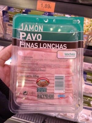 Jamn pavo finas lonchas