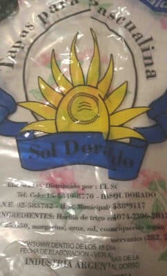 el sol dorado tapas para pascualina