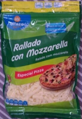 Rallado con mozzarela