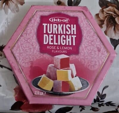 Turkish delight rose & lemon flavours