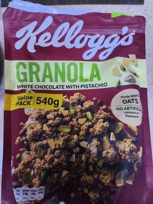 Granola White Chocolate with Pistachio