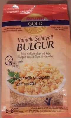 Bulgur with Chickpeas and Noodles