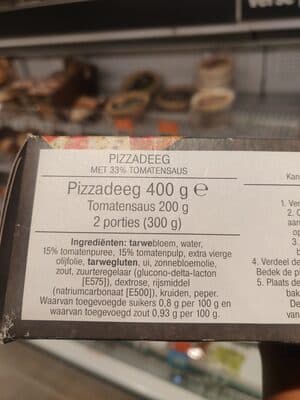 AH Pizzadeeg en Tomatensaus
