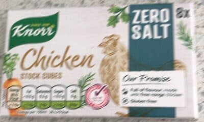Knorr zero salt chicken stock cubes
