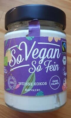So Vegan So Fein Weisse Kokos