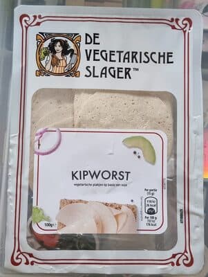 chicken sausage (soy based vegetarian slices)