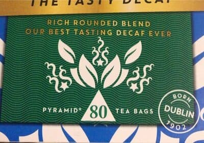 The tasty decaf tea