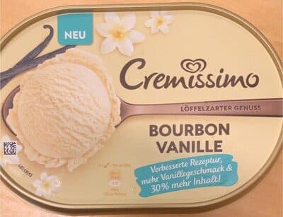 Eiscreme Bourbon Vanille