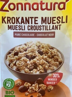 Krokante muesli pure chocolade