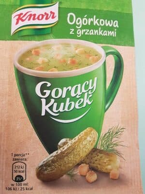 Gorcy Kubek Ogrkowa z grzankami