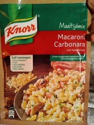 Knorr maaltijd Macaroni Carbonara (met ham en kaas)