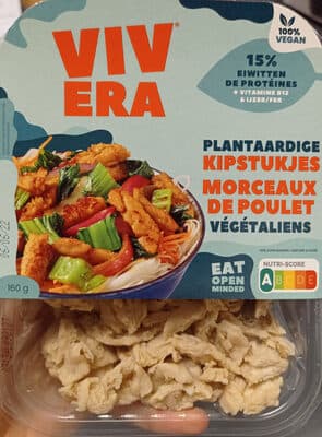 Morceaux de poulets vegetaliens