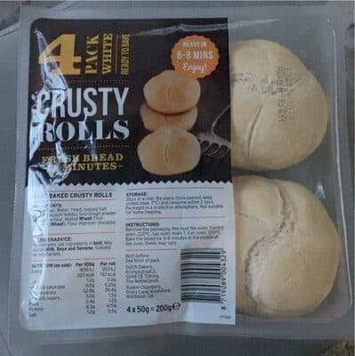 Part Baked Crusty Rolls