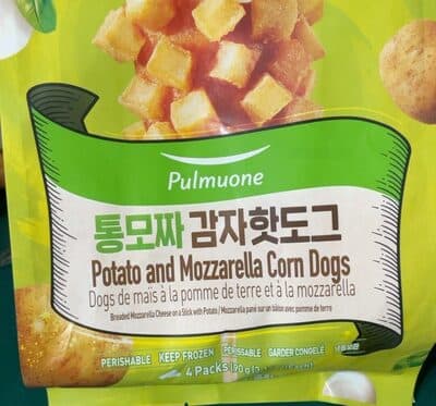 Potato and Mozzarella Corn Dog