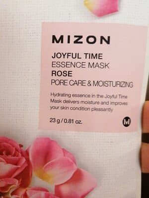 Rose sheet mask