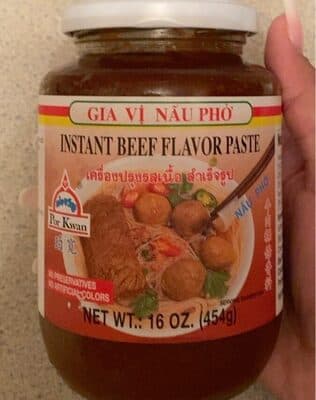 Instant beef flavor paste