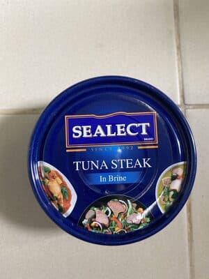 Tuna steak in brine