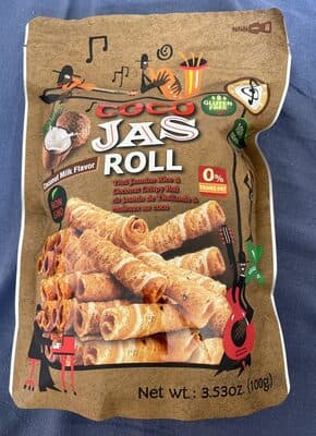 Rice & coconut rolls with coconut milk flavour