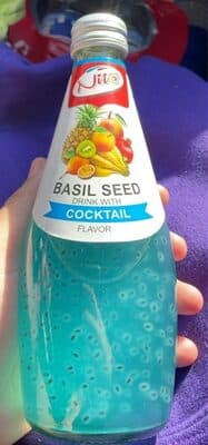 Basil Seed drink with cocktail