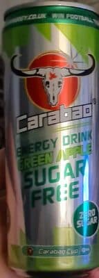 Carabao energy drink green apple sugar free