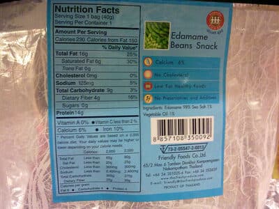 Edamame beans snack