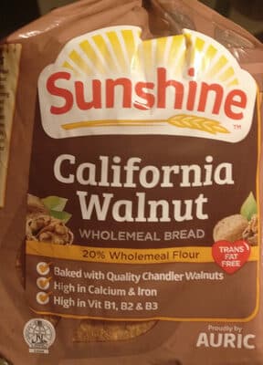 California Walnut Wholemeal bread