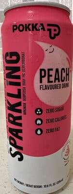 Sparkling Peach Flavoured Drink