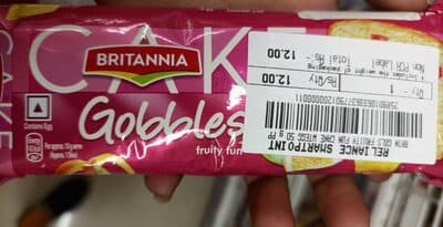 Britannia Cake Fruity Fun