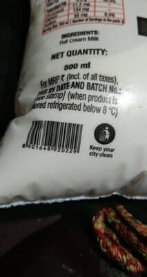 Full cream milk