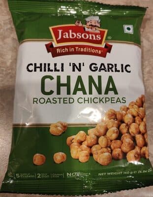 Chilli n garlic chana roasted chickpeas